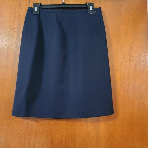 Talbot's Navy Blue Wool Skirt Size 12P - Picture 1 of 2